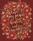 Poster - Holiday wishes - red