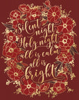 Poster - Silent night - red