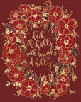 Plakat - Deck the halls - red