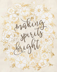 Poster - Making spirits bright - vintage vanilla