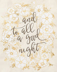 Poster - And to all a good night - vintage vanilla