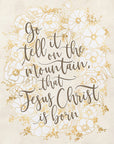 Poster - Go tell it on the mountain - vintage vanilla
