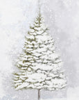 Poster - Lone fir in the snow