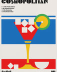 Poster - Cosmopolitan Bauhaus Cocktail