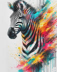 Poster - Colorful Zebra