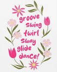Plakat - Lets move - Rosana Laiz Blursbyai