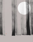Poster - Hidden Moon N°1 | Behind the Trees
