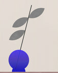 Poster - Blue round vase