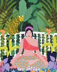 Plakat - Woman In Lotus Position - Admen.dk