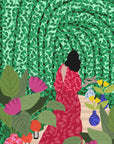 Plakat - Din 74 Girl At Her Garden - Admen.dk