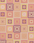 Plakat - Peach digital grandma squares I