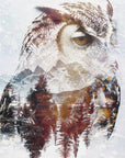 Plakat - Owl Wild Animal Vintage Illustration Art 02