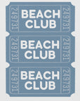 Poster - Beach Club Tickets