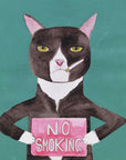 Plakat - Smoking cat