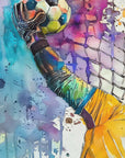Plakat - Vibrant Goalkeeper Save