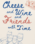 Plakat - Cheese and wine...