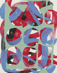Plakat - Dry directional strokes abstract 03