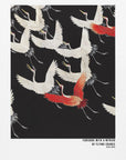 Plakat - Furisode with a myriad of flying cranes