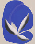 Poster - Liquid cobalt blue abstraction 02