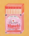 Plakat - Match Box - The Perfect Match