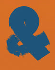 Poster - Ampersand OrangeBlue
