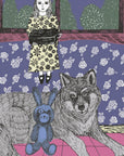 Plakat - Girl With Wolf