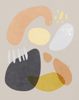 Poster - Organic Bold Shapes Brown Orange