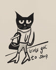Poster - Cat shopping humor