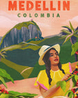 Plakat - Medellin Colombia Travel Poster