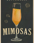 Poster - Bottomless Mimosas Art Deco Cocktail Bar Art