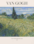 Plakat - Green Wheat Field With Cypress (1889) Van Gogh - Admen.dk