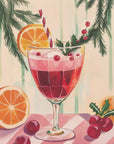 Poster - Christmas Red Cocktail