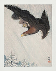 Plakat - Eagle Flying In Snow (1933) - Admen.dk