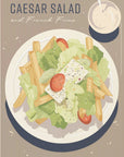 Poster - Caesar Salad and French Fries