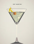 Plakat - Dry Martini