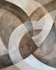 Plakat - Abstract Art Beige Brown Geo Abstract