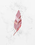 Poster - Pink Leaf Plants 14