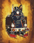Plakat - Train Sepia Illustration 54
