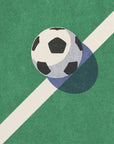 Plakat - Classic Soccer Field Ball