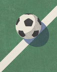Plakat - Green Field Soccer Ball