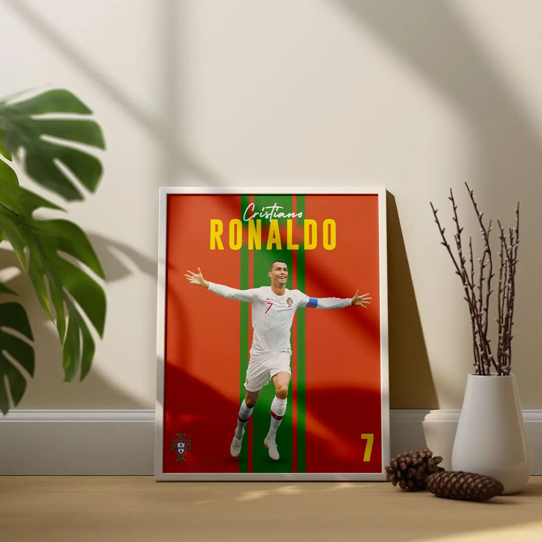 Plakat - Cristiano Ronaldo i godt humør - Admen.dk