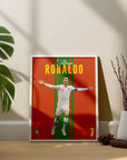 Plakat - Cristiano Ronaldo i godt humør - Admen.dk