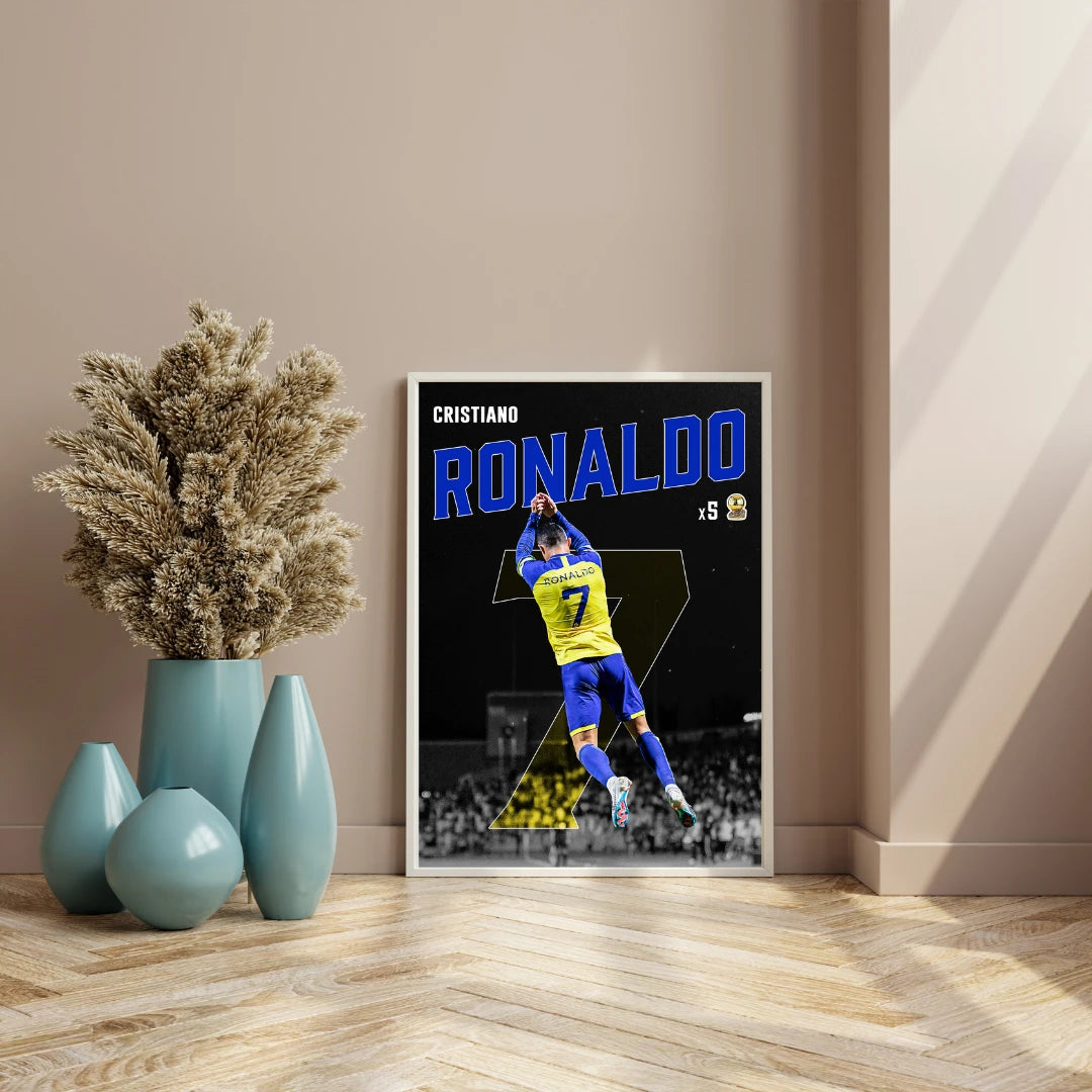 Plakat - Cristiano Ronaldo i sejrsdans - Admen.dk