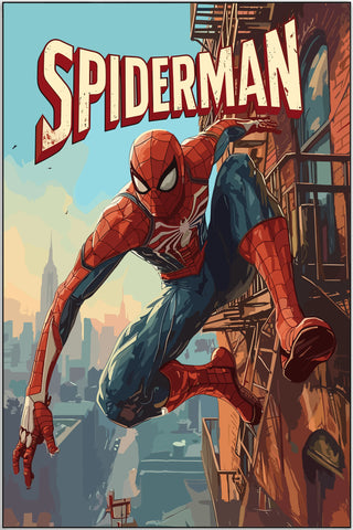 Plakat - Spiderman i aktion
