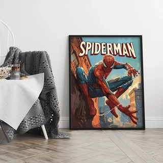 Plakat - Spiderman i spind - admen.dk