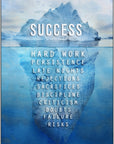 Plakat - Success isbjerg citat - Admen.dk