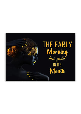 Plakat - The early morning citat - admen.dk