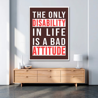 Plakat - The only disability citat - admen.dk