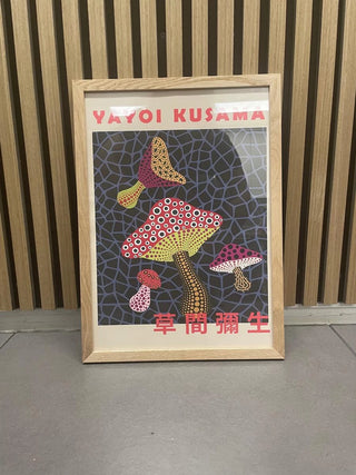 Plakat - Yayoi Kusama - Mushroom kunst - admen.dk