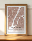 Plakat - Kort New York